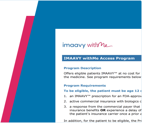 IMAAVY withMe Access Program Requirements - HCP
